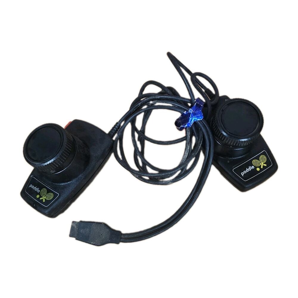 Atari 2600 Paddle Controllers Original Vintage Pong Tennis Joysticks